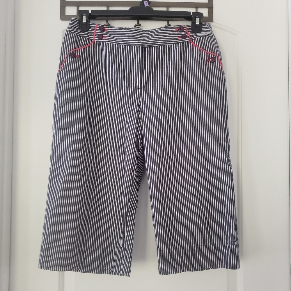 Cutter & Buck nautical long short/capri sz 10